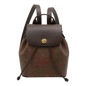 Etro Textured Leather Backpack With Paisley Pattern - NWT